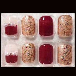 VIVO 24pcs Press on Nails Short Manicure Artificial False Fake Nails Tips #107